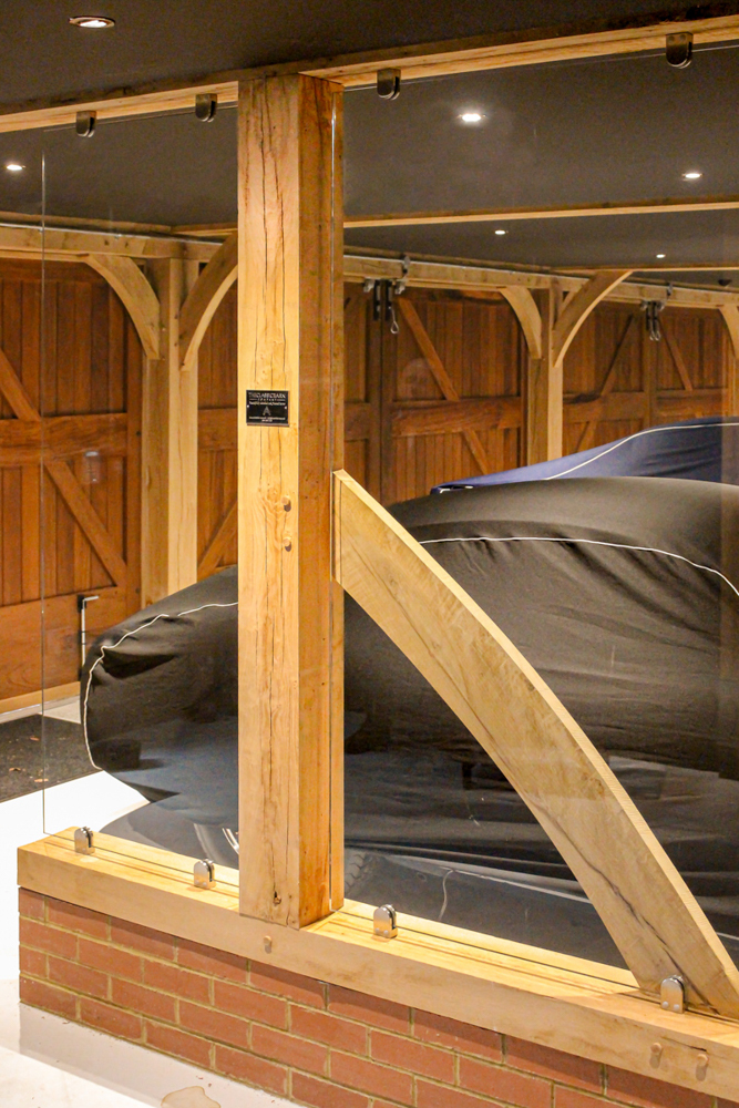 Portrait Of Internal Timber BEam And Glass Partition